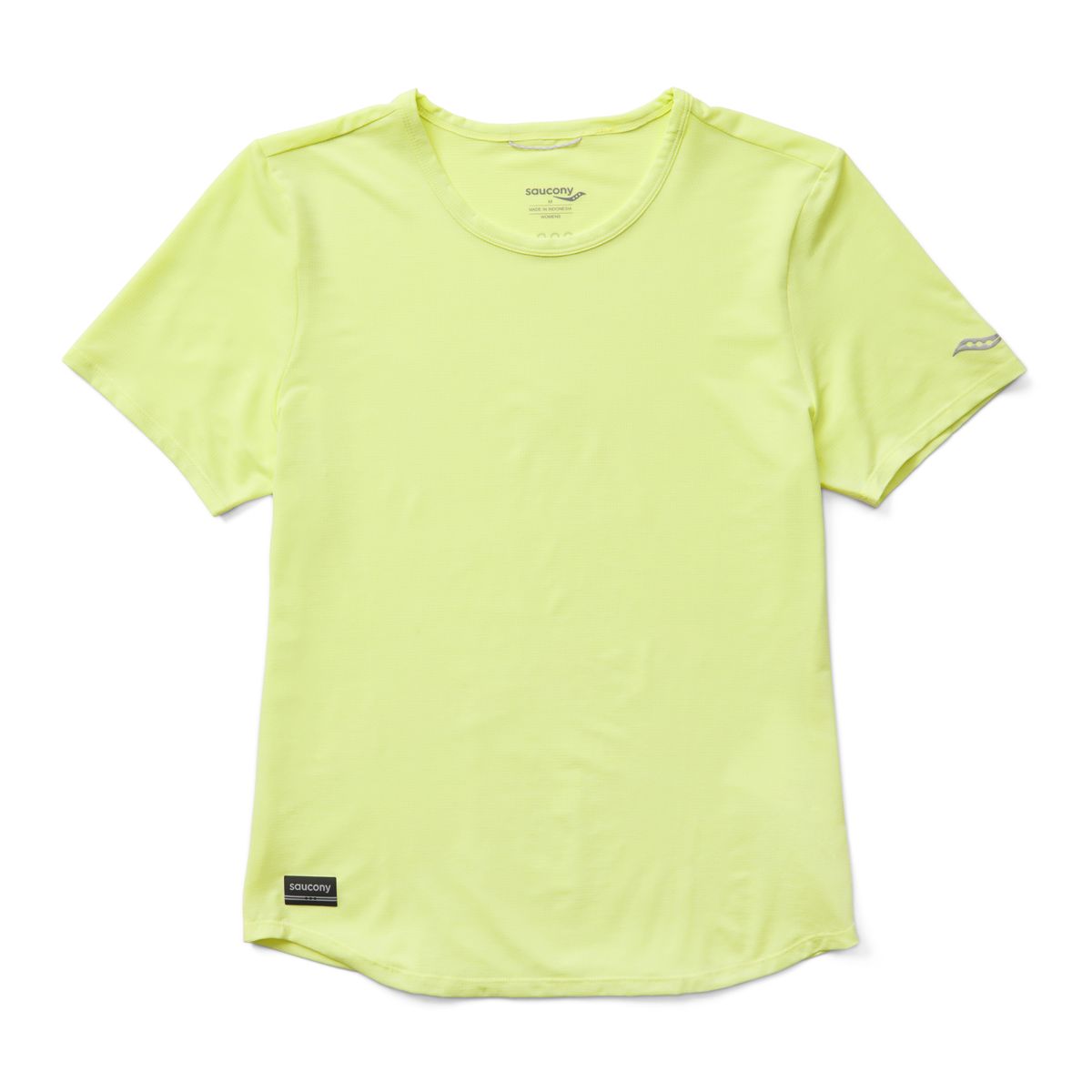 T-shirt Saucony Saucony Stopwatch Short Sleeve T-Shirt Gul | SAW800484-SLH, 1