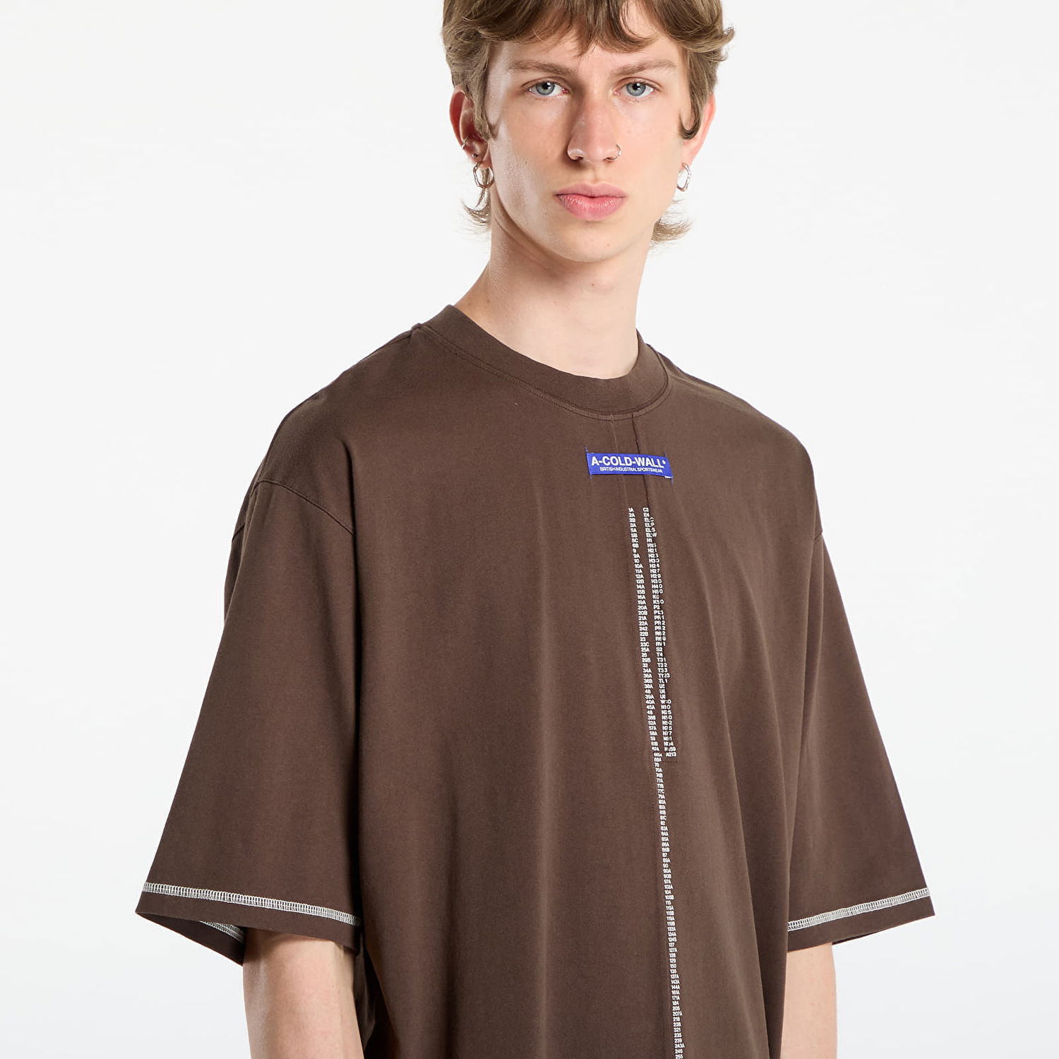T-shirt A-COLD-WALL* A-COLD-WALL* Night Shift T-Shirt Brun | ACWMTS220 Brown, 1