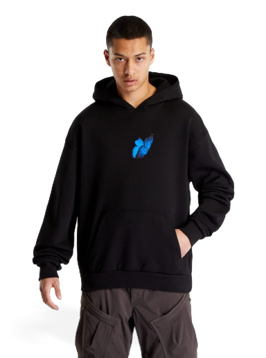 Sweatshirt Urban Classics Le Papillon Heavy Oversize Hoodie Sort | MT1919-00007