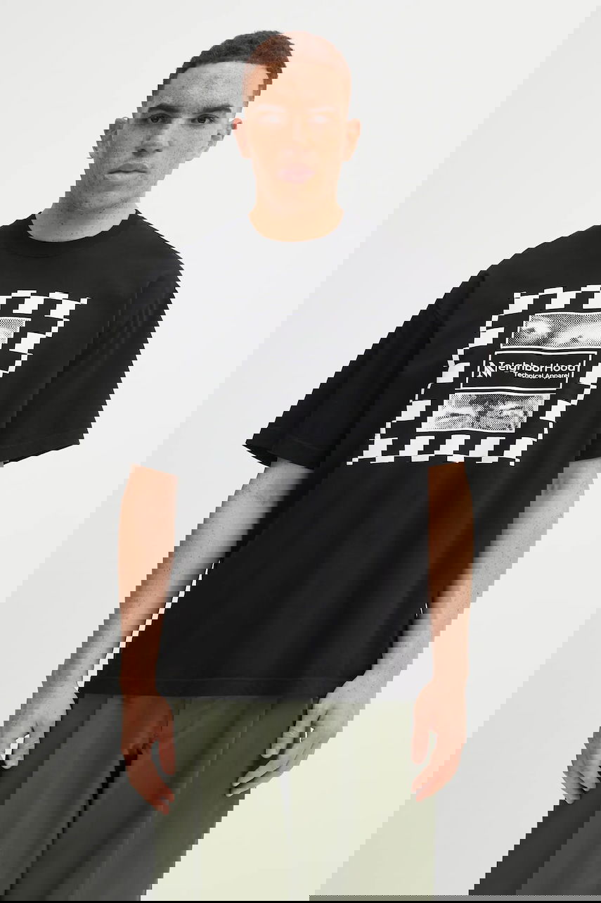 T-shirt Neighborhood Printed Cotton T-Shirt NH . TEE SS-7 Sort | 252PCNH.ST07, 0