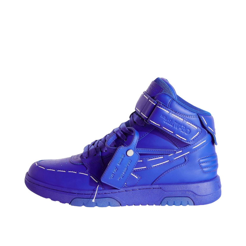 Sneakers og sko Off-White Out Of Office Low Sartorial Stitching Mid Top Blue Blue Blå | OMIA259S23LEA0024848