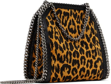 Skuldertaske Stella McCartney Leopard Print Mini Chain Bag Brun | 371223WP0494, 2
