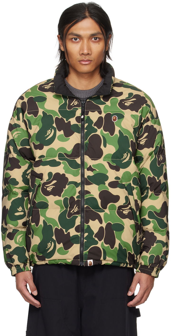 Jakke BAPE ABC Camo Reversible Down Jacket Grøn | 001DNJ801007M, 0
