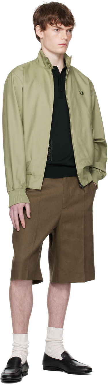 Jakke Fred Perry Fred Perry Classic Harrington Jacket Grøn | J8568, 3