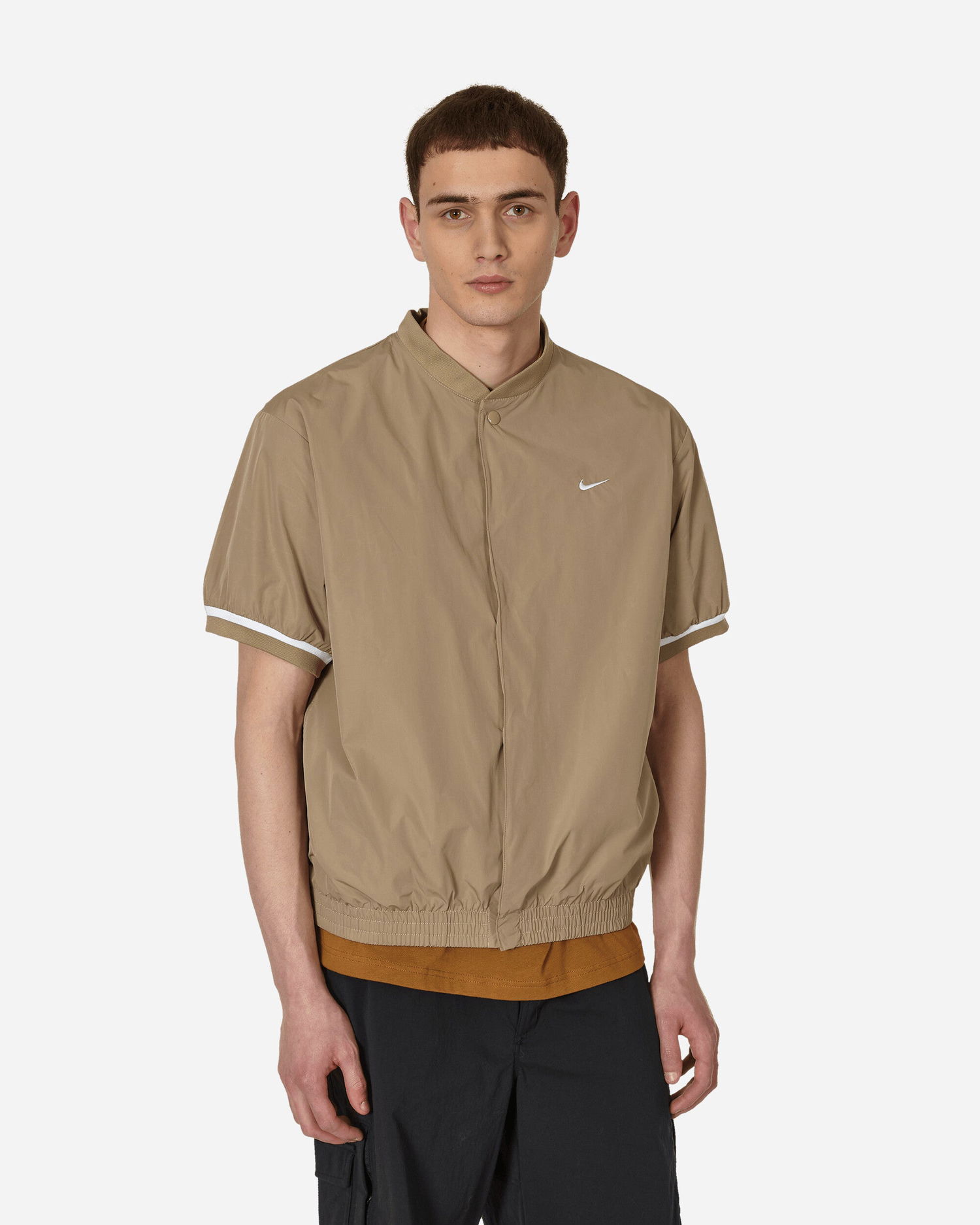 Polo skjorte Nike Authentics Warm-Up Shirt Beige | DX3342-247, 0