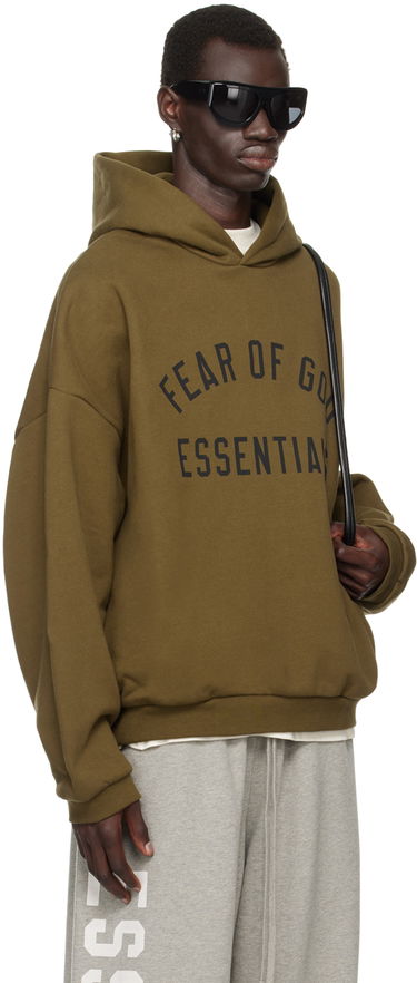 Sweatshirt Fear of God Essentials Printed Logo Hoodie Grøn | 192BT246254F, 1