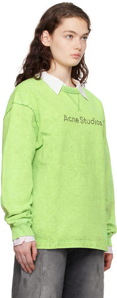 Sweater Acne Studios Acne Studios Logo Stud Sweatshirt Grøn | CI0190-, 1
