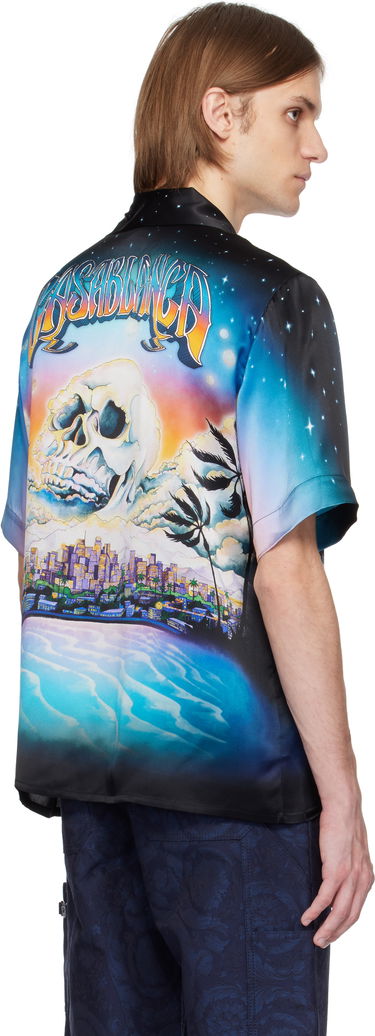 Skjorte Casablanca Casablanca 'La Prémonition' Print Silk Shirt Flerfarvet | U-MS25-SH-003-04, 2