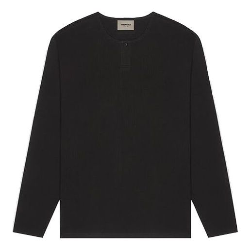 Sweater Fear of God Essentials Thermal Long Sleeve T-Shirt Sort | FOG-FW20-185