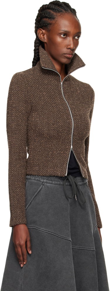 Jakke OUR LEGACY Our Legacy Slim Zip Long Sleeve Jacket Brun | W4256SB, 1
