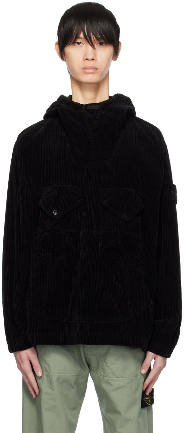Sweatshirt Stone Island Garment-Dyed Hoodie Sort | 791511611, 0