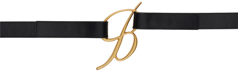 Bælter Blumarine Logo Buckle Leather Belt Sort | P422W252A