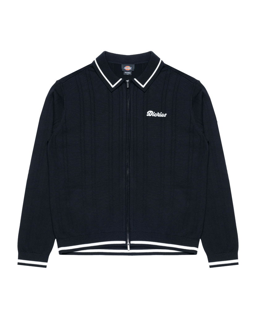Sweater Dickies Lewistown Full Zip Cardigan Mørkeblå | DK0A4Z79BLK1