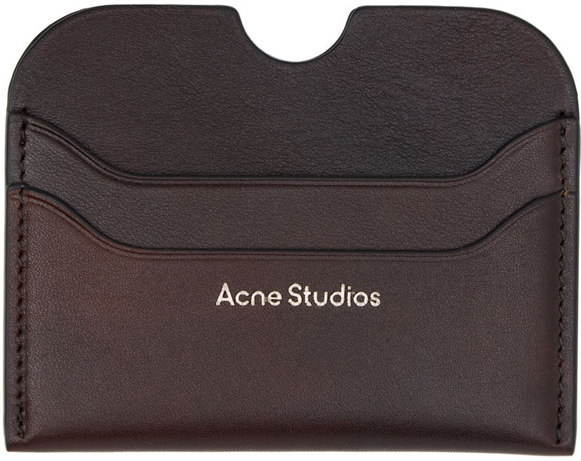 Tegnebog Acne Studios Leather Card Holder Brun | CG0268-