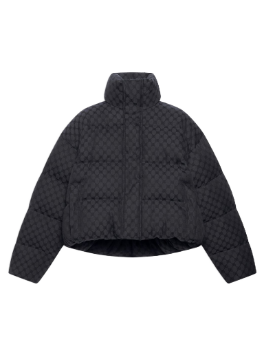 Puffer jakke Gucci Balenciaga x The Hacker Project Hacker BB Puffer Jacket Sort | 681883TLO531269