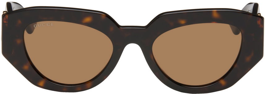 Solbriller Gucci Cat-Eye Sunglasses Brun | GG1421S-002, 0