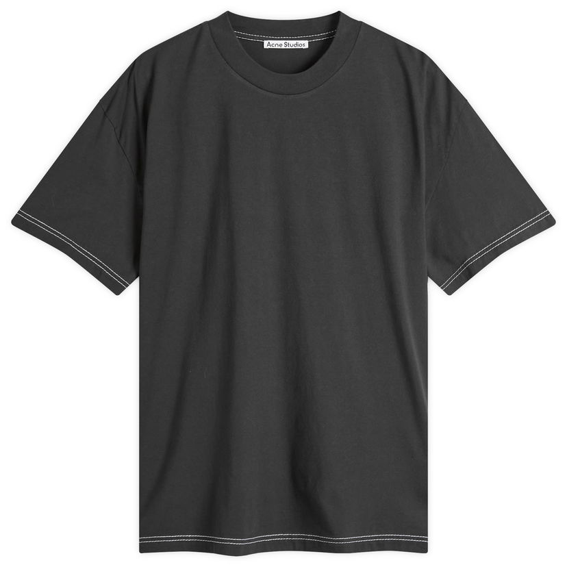 T-shirt Acne Studios Acne Studios Eresa U Autograph Logo T-Shirt, Size X-Small Sort | CL0388-BM0