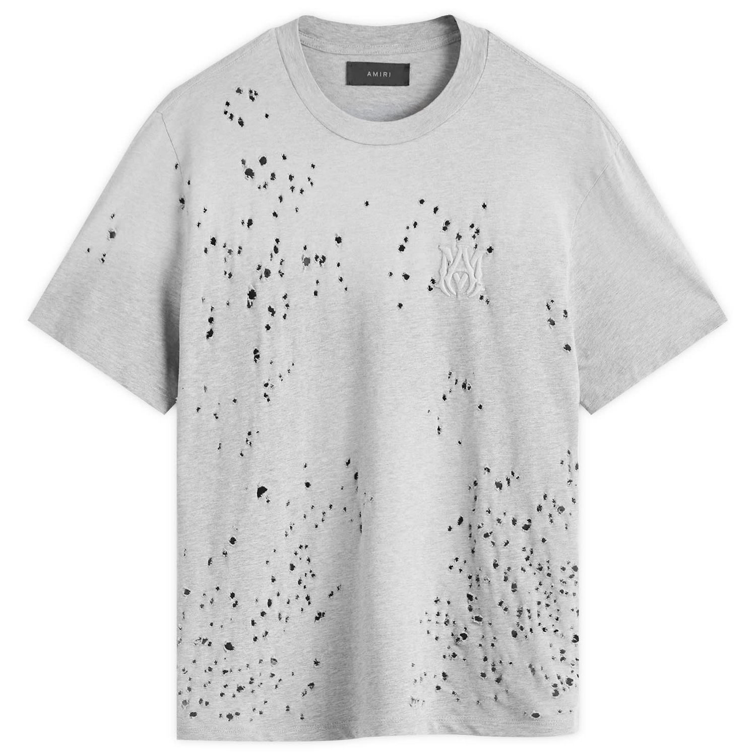 T-shirt AMIRI Shotgun Embroidered Logo T-Shirt Grå | AMJYTE1059-030, 0