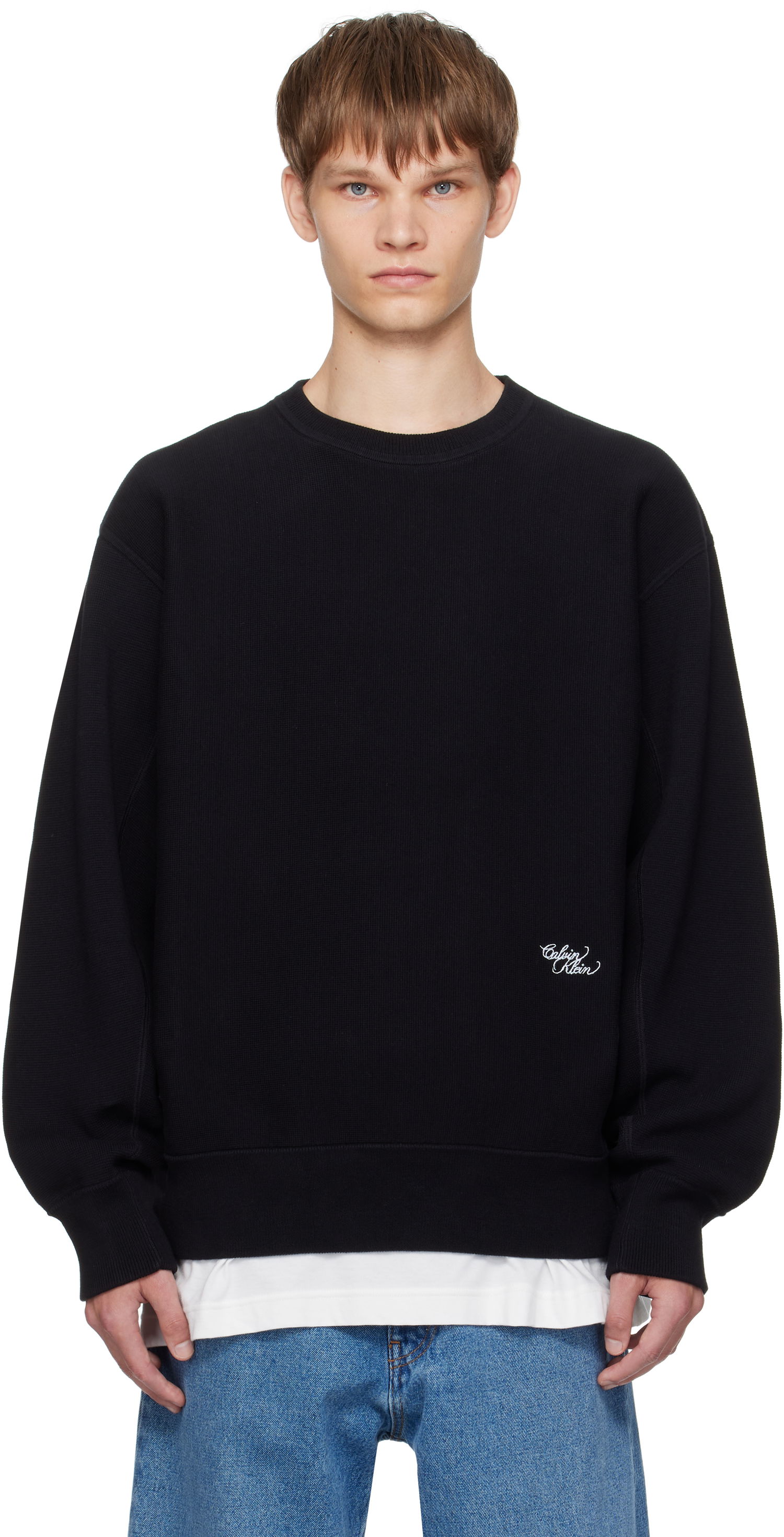 Sweater CALVIN KLEIN Calvin Klein Milano Knit Sweater Sort | 81B325G, 0