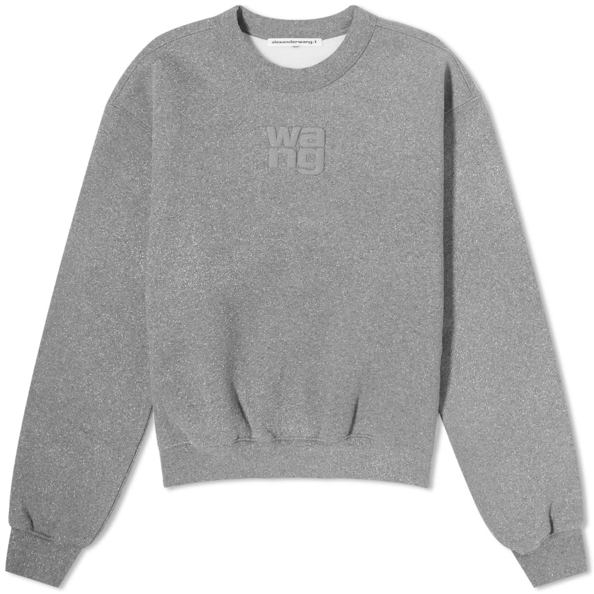 Sweatshirt Alexander Wang Glitter Essential Terry Sweater Grå | 4CC3231658-065, 0