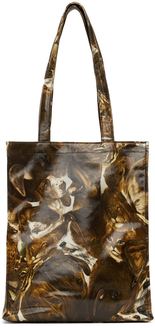 Mulepose Acne Studios Per B Sundberg Edition Logo Tote Bag Brun | C10207-