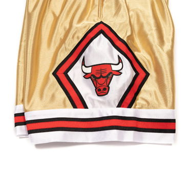 Shorts Mitchell & Ness Chicago Bulls 75th Gold Swingman Shorts Metalisk | SMSH4399-CBU97PPPGOLD, 1