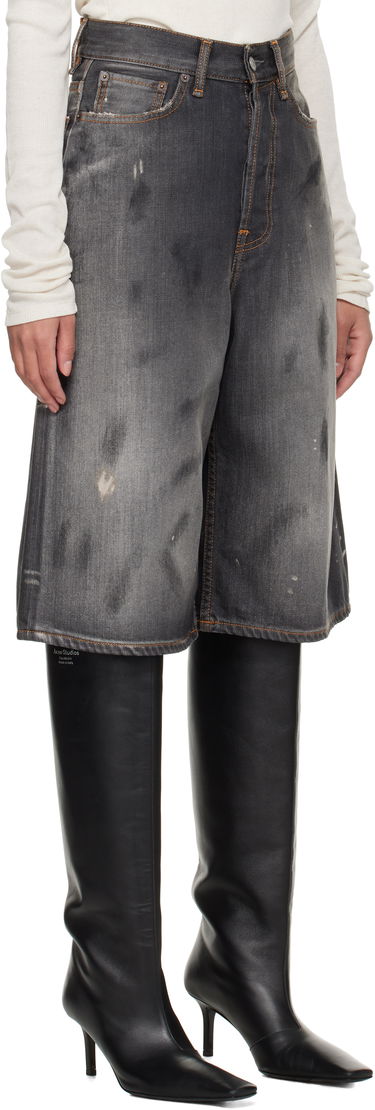 Shorts Acne Studios Acne Studios Loose Fit Denim Shorts Grå | BE0173-, 4