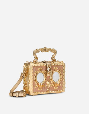 Håndtaske Dolce & Gabbana Dolce & Gabbana Dolce Box Bag with Mirrored Detailing Lyserød | BB5970AD78380995, 2