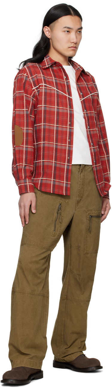 Skjorte Andersson Bell Andersson Bell Noah Patch Check Shirt Rød | atb1238m, 3