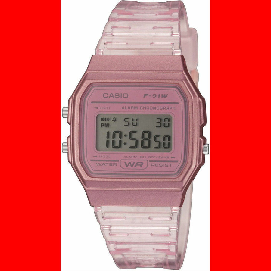 Ur CASIO F-91WS-4EF Watches Lyserød | F-91WS-4EF, 0