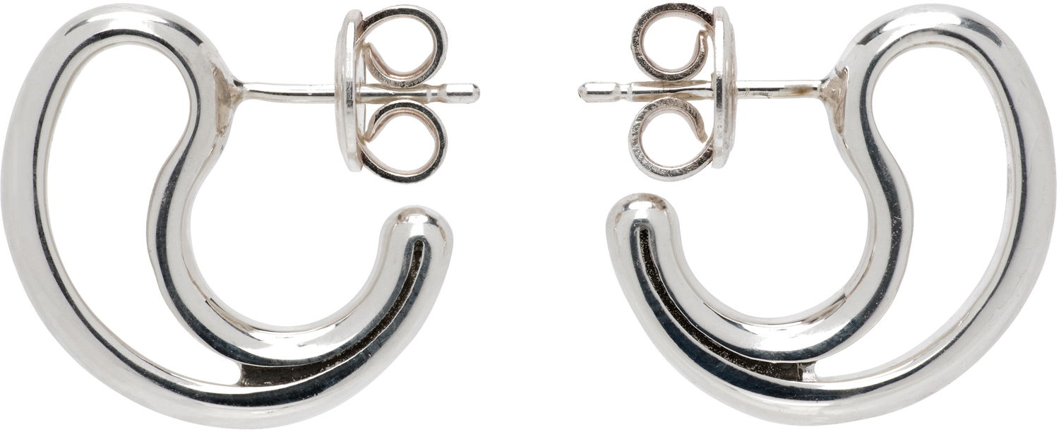 Øreringe Bottega Veneta Small Silver Frills Earrings Metalisk | 804846 V5070, 0