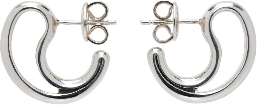 Øreringe Bottega Veneta Small Silver Frills Earrings Metalisk | 804846 V5070