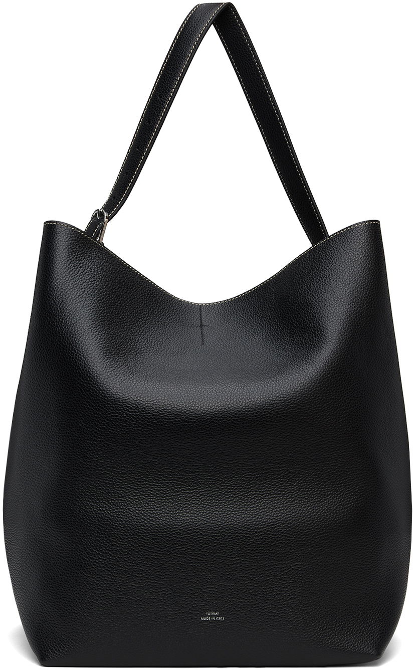 Håndtaske TOTEME TOTEME Belted Tote Bag Sort | 234-WAL853-LE0030, 0