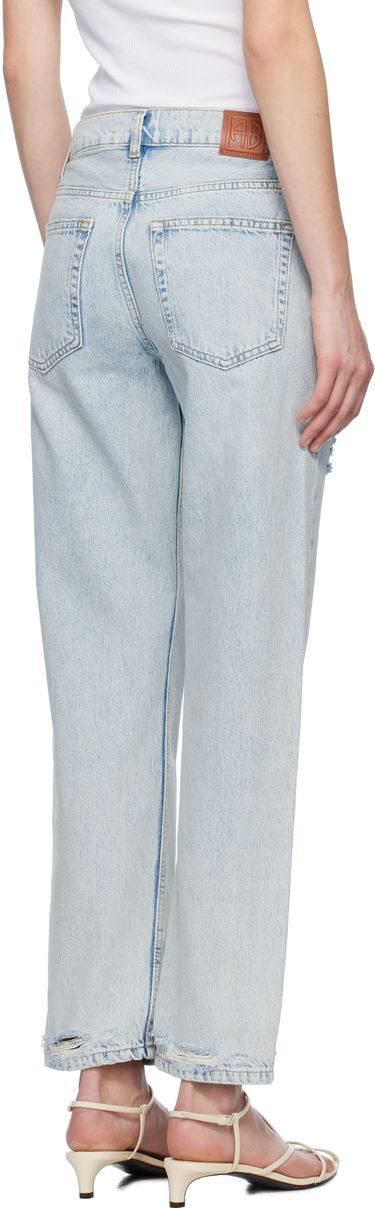 Jeans Anine Bing Anine Bing Kate Distressed Straight-Leg Jeans Blå | A-06-10615-WHD24, 2