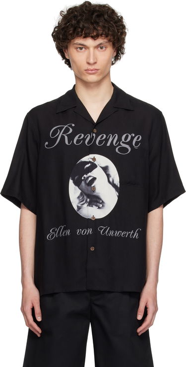 Skjorte WACKO MARIA WACKO MARIA 'Ellen Von Unwerth' Resort Shirt Sort | EVU-WM-HI01, 0