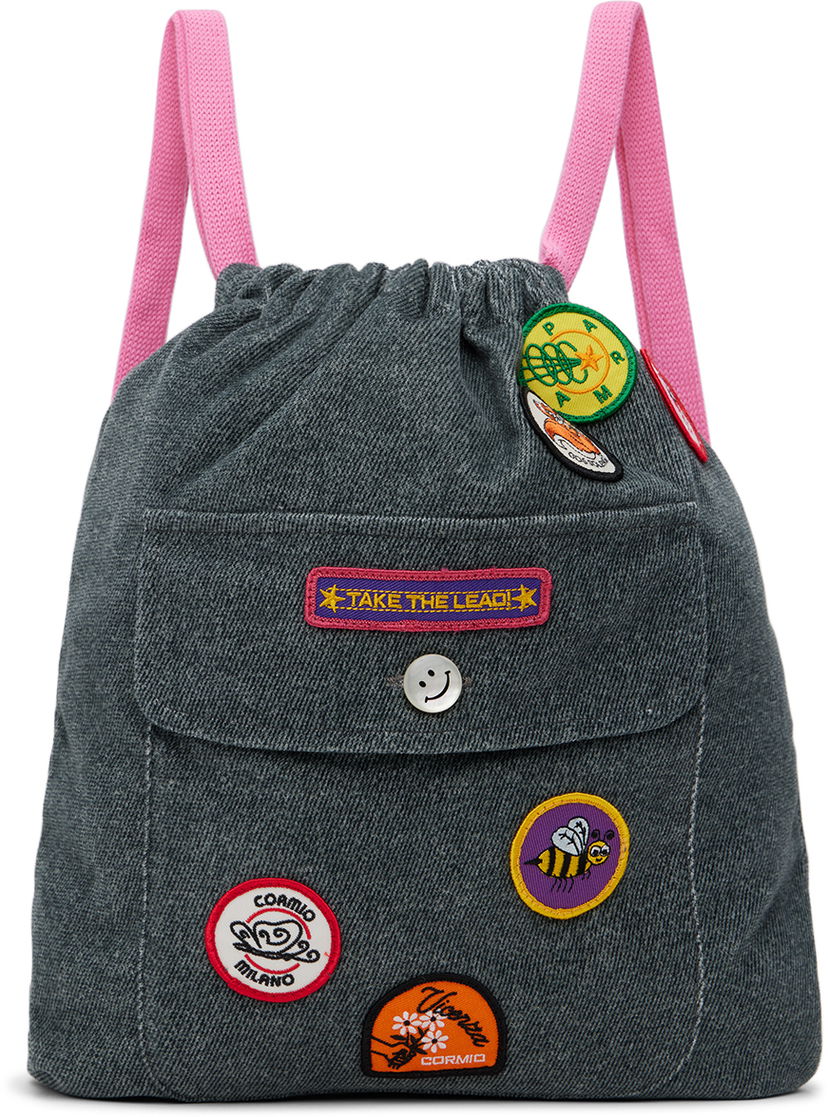 Rygsæk CORMIO Cormio Badge Backpack Grå | BACKPACK CORDUROY