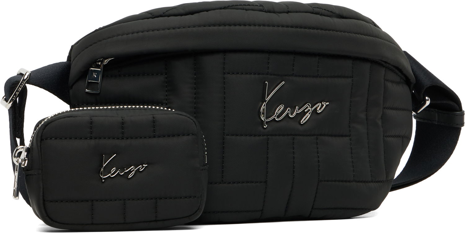 Taljetaske KENZO Kenzo Paris 'KENZO Cosy' Quilted Belt Bag Sort | FF62SA717F03, 1