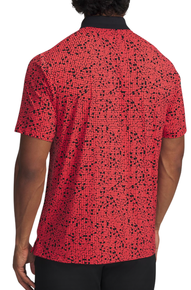 Polo skjorte Under Armour Drive Chill Printed Polo Rød | 1389597-713, 2