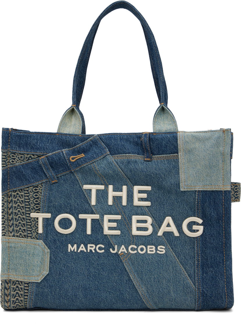 Mulepose Marc Jacobs Marc Jacobs 'The' Deconstructed Denim Tote Bag Blå | 2S4HTT089H03