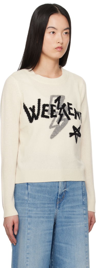 Sweater Max Mara Weekend Max Mara Kansas Graphic Print Sweater Hvid | 2515361011600, 1