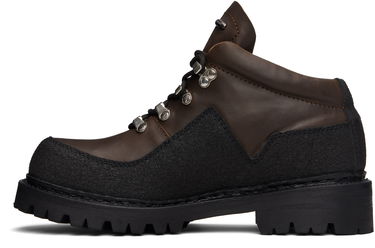 Sneakers og sko OUR LEGACY Quest Textured-Panel Lace-Up Boots Brun | A4257QM, 2
