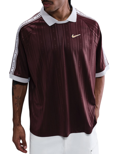 Polo skjorte Nike Sportwear Vertical Stripe Polo Shirt with Taped Sleeves Bourgogne | ih4292-652, 0