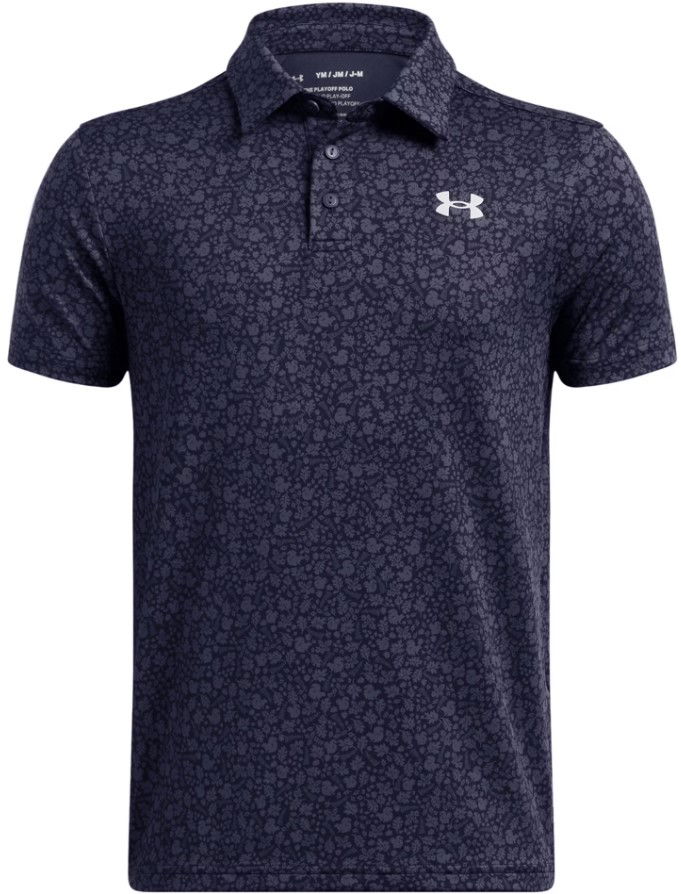 Polo skjorte Under Armour Playoff Printed Polo Shirt Sort | 1382681-413