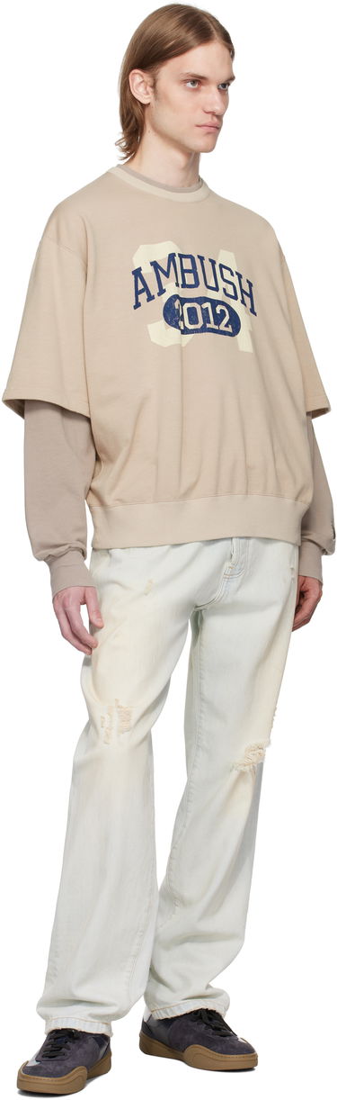 Sweater Ambush AMBUSH Layered Sweatshirt Beige | 12115331, 3