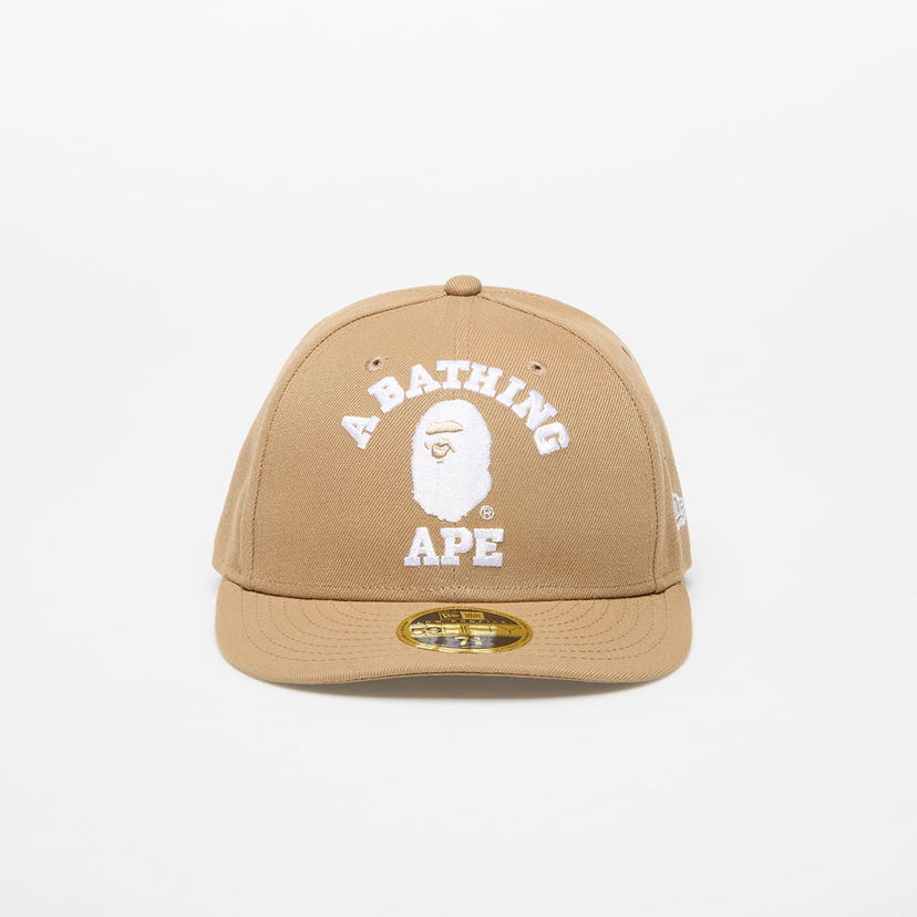 Kasket BAPE A BATHING APE x New Era 59Fifty Low Profile Cap Beige | 001CPK231901CBEI