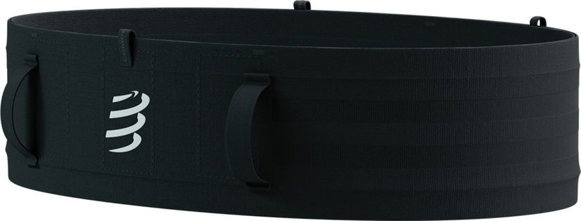 Taljetaske Compressport Waist Bag With Pockets Sort | cu00099b-990