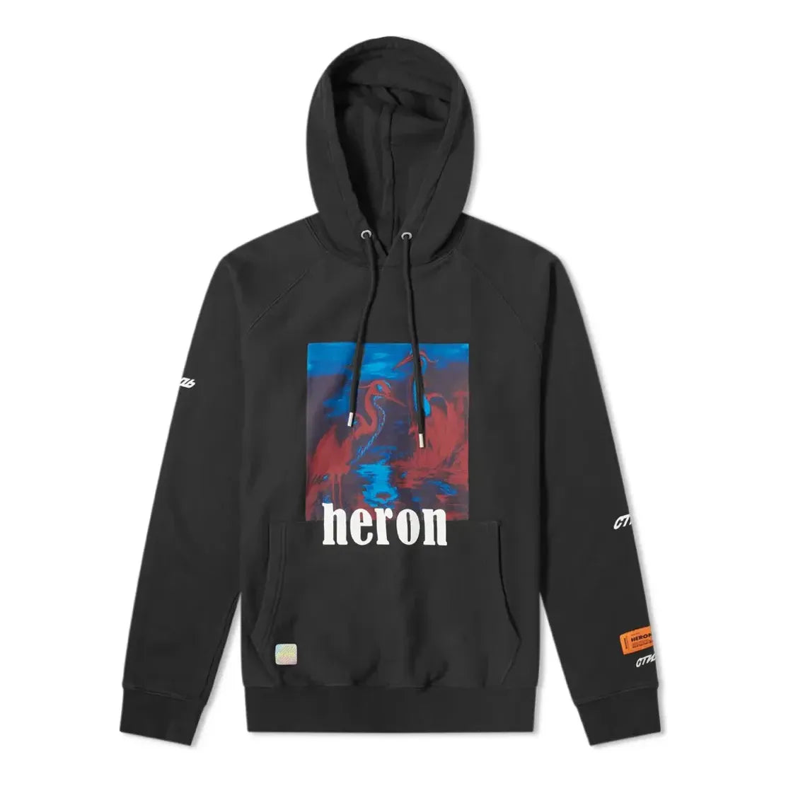 Sweatshirt HERON PRESTON Heron Preston Heron Graphic Hoodie Sort | HMBB001S197570381088, 0