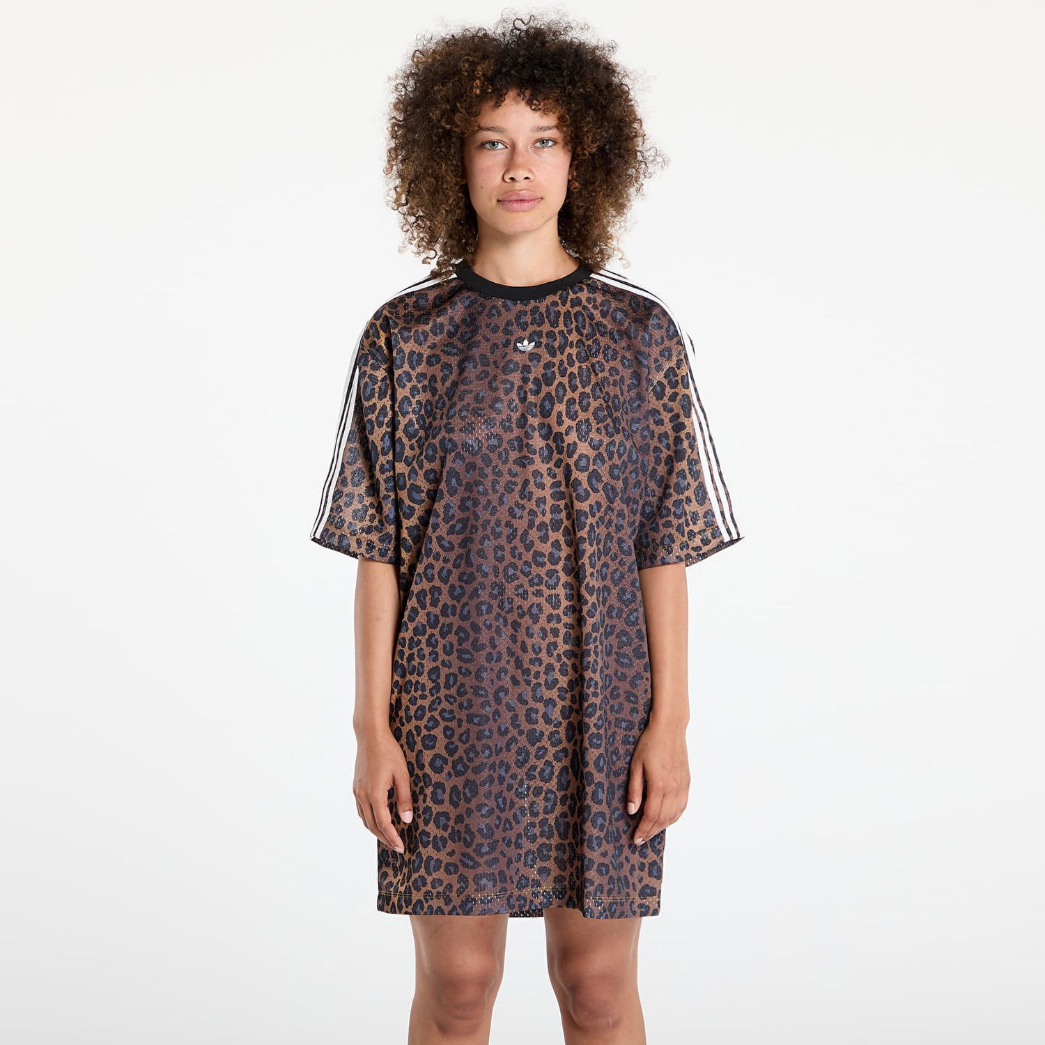 Kjole adidas Originals adidas Tee Leopard Print Dress Brun | JW7311, 0