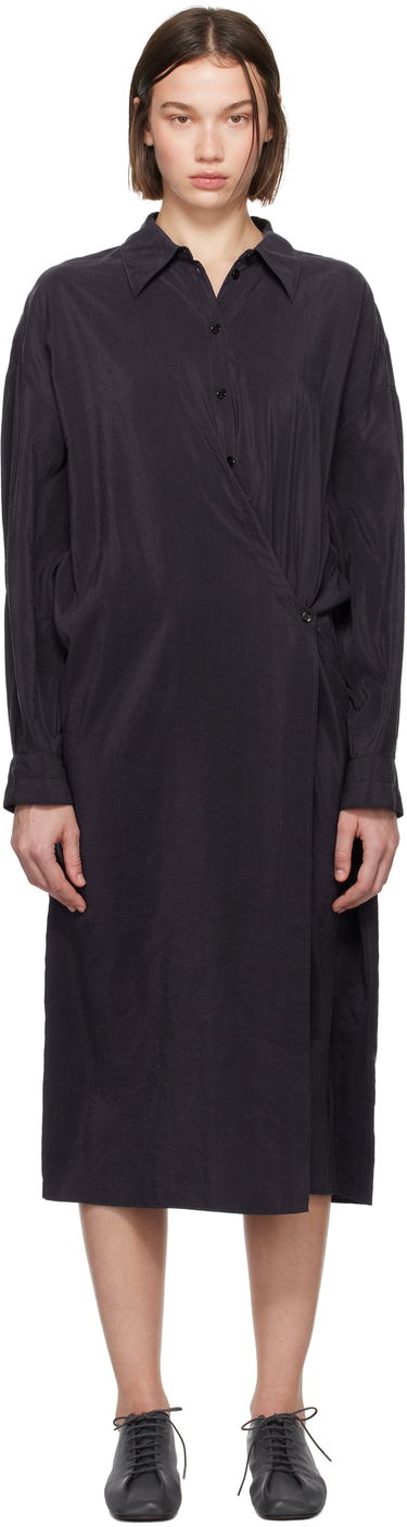 Kjole LEMAIRE Straight Collar Twisted Dress Sort | DR1092 LF1308, 0