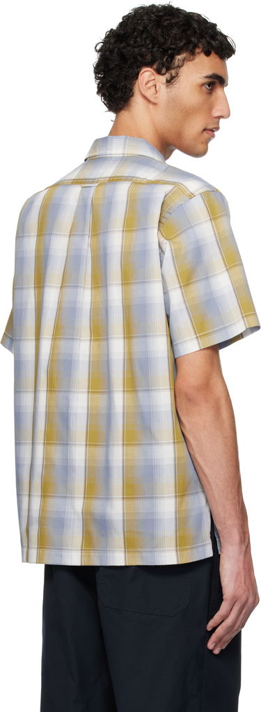 Skjorte NANAMICA Nanamica Open Collar Pique Short Sleeve Shirt Blå | S25SG076U, 2